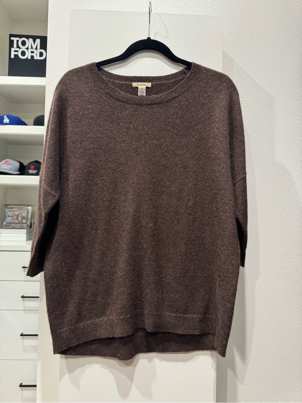 Caslon Scoopneck Relaxed Sweater in Cocoa Brown